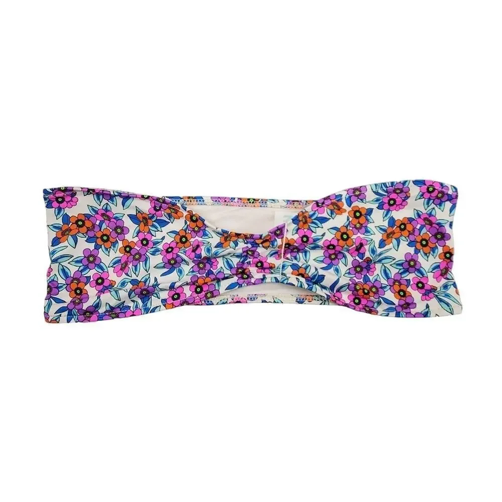 FRANKIES Bikini Jeanette Bandeau Strapless Bikini Top, Size Medium
